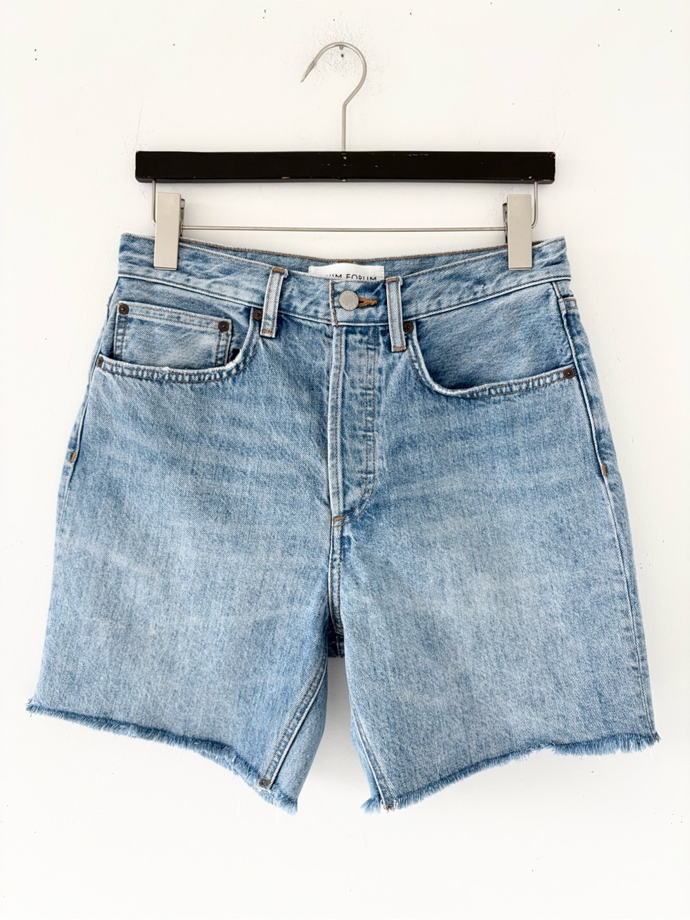 Aritzia Denim Forum Joni Mid Length Shorts